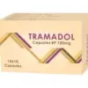 Tramadol kapsler 100mg emballage med grafik og tekst