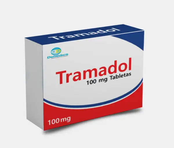 Pakke med Tramadol 100 mg tabletter til smertelindring